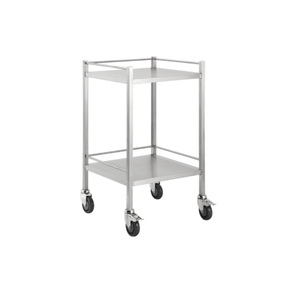 Dressing / Instrument trolley-2 shelves Stainless Steel canway medical equipment Dubai uae