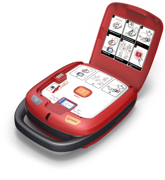 AED Defibrillator - HR - 501 (1) AED Defibrillator machine - HR - 501
